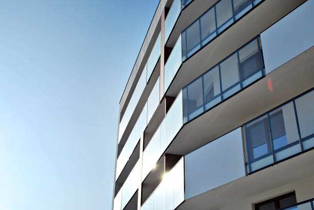 istock Modern apartment buildings exteriors 688765396