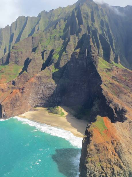 istock Arial view of Honopo Beach 688770392
