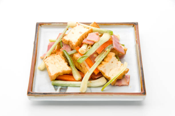 istock Stir-fried Okinawa Shallot（Rakkyo） and Deep Fried Tofu 688773646