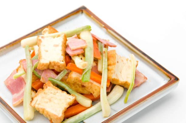 istock Stir-fried Okinawa Shallot（Rakkyo） and Deep Fried Tofu 688773650