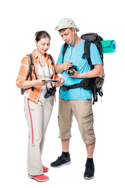 istock Portrait of active leisure in full length on white background 688780338