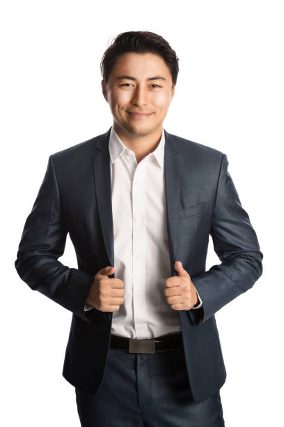 istock Smiling businessman in suit 688797686