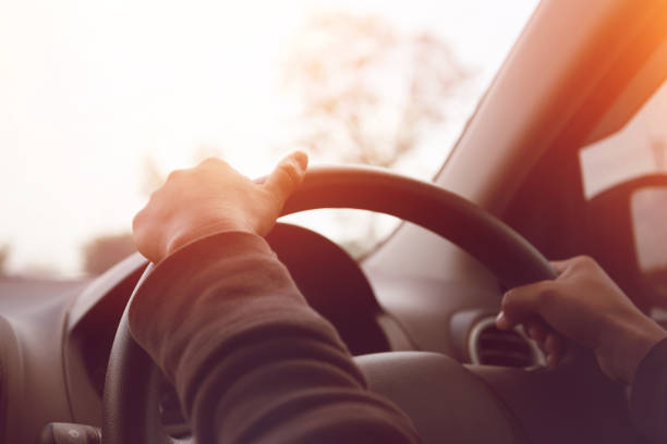 istock Sun during the day time driving on the road at speed. 688830848