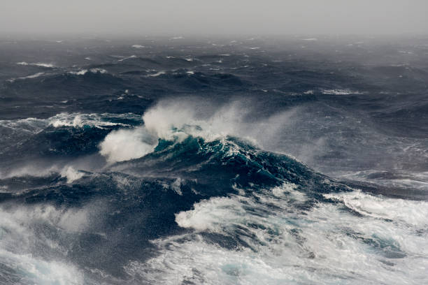 istock Sea wave during storm in the Atlantic ocean. 688838180