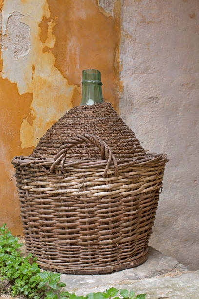 istock wine bottle in the basket 688843850
