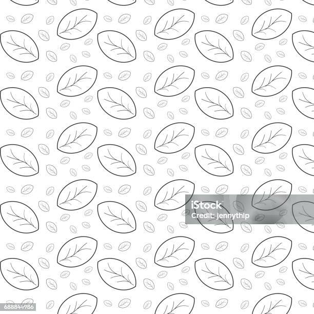 Linear Leaves Pattern Background Stock Illustration - Download Image ...