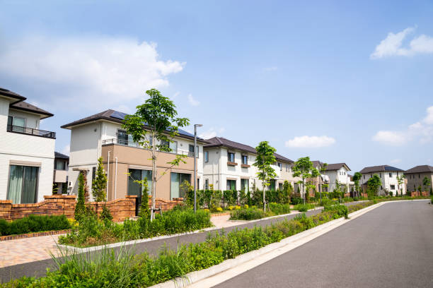 new houses - tract houses imagens e fotografias de stock