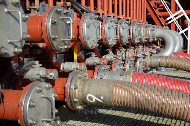 istock Manifold on deck of chemical tanker 688848168
