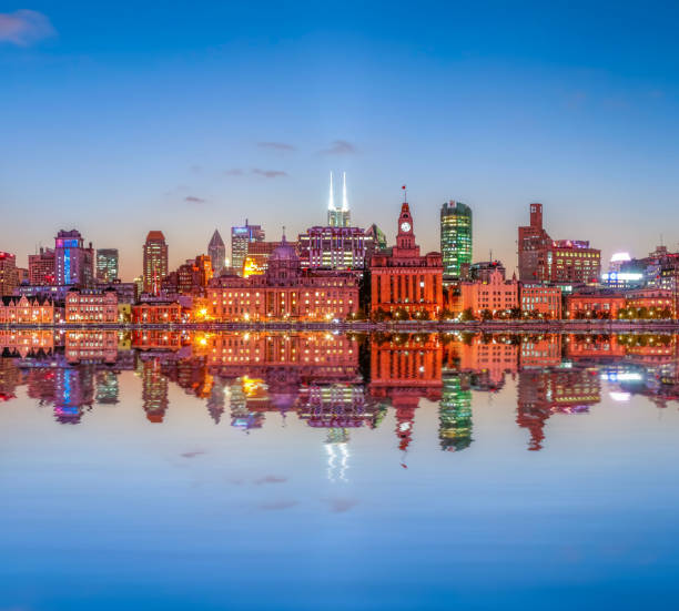 istock Night view of Shanghai, the Bund 688857758