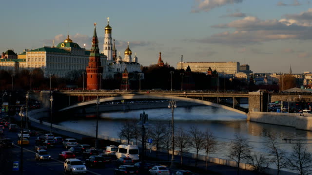 Kremlin and the Kremlin embankment. Moscow.