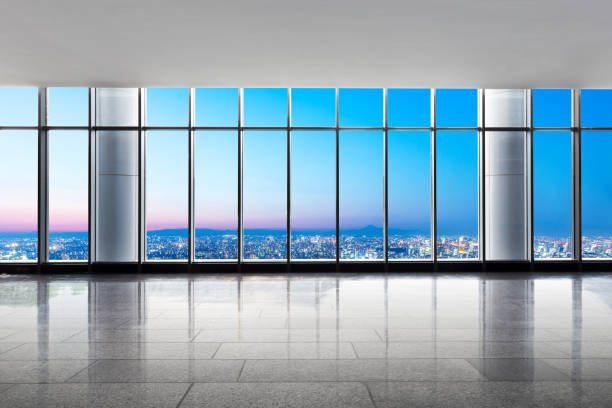 istock emtpy office on cityscape of modern city 688875126