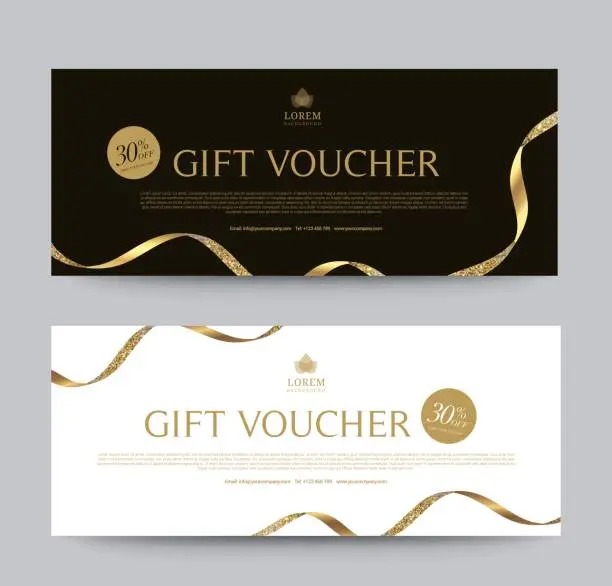 Vector illustration of 104-Gillter Voucher