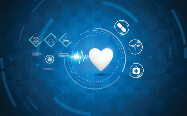 istock medical health care hi tech hud infographic concept background template 688886360