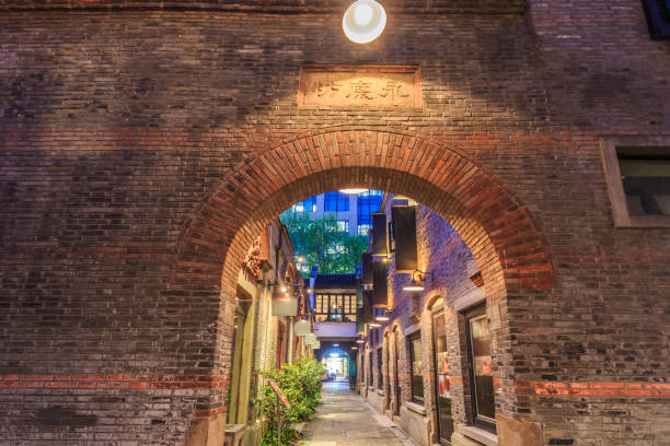 Shanghai Shikumen old building facade