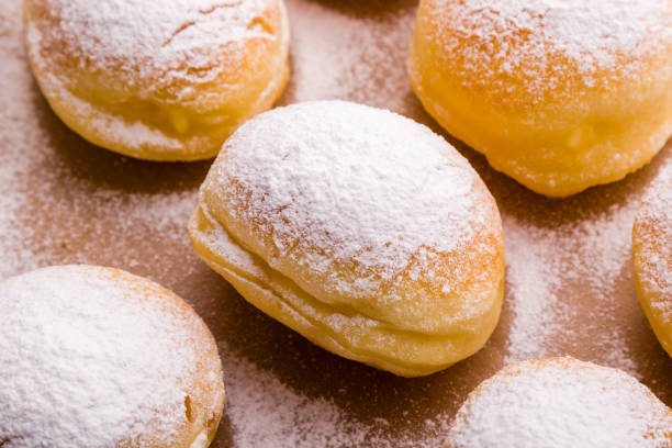 istock homemade donut with powder sugar 688889510