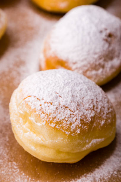 istock homemade donut with powder sugar 688889518