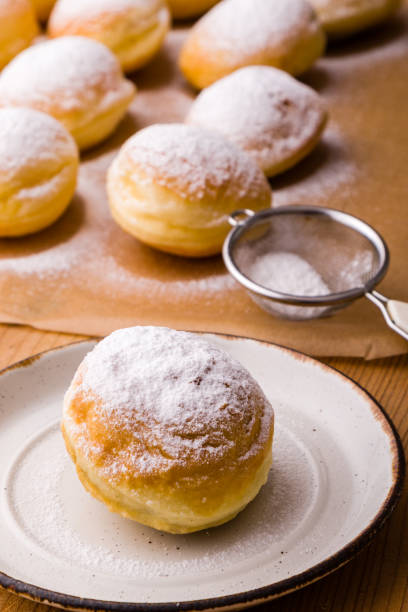 istock homemade donut with powder sugar 688889530