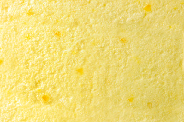istock Texture of ice cream lemon top 688900840