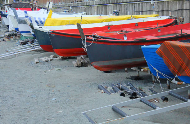 istock boats parked on the sand 688903392