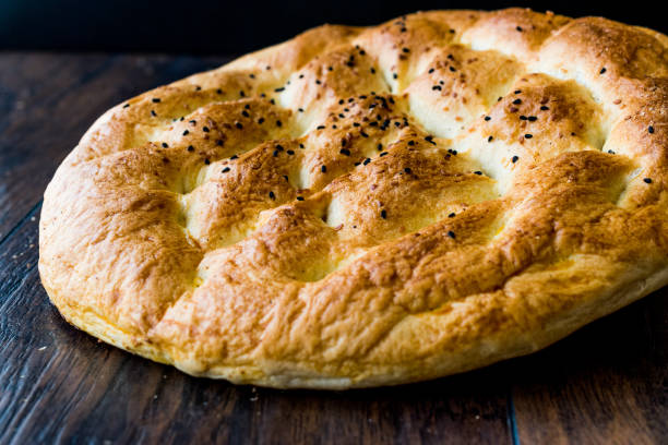istock Turkish Ramadan Pita or Ramazan Pidesi. (Pide) 688917518
