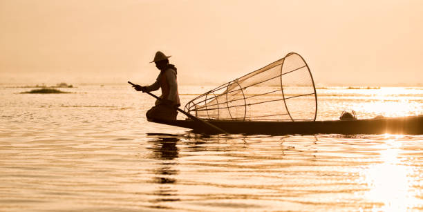 istock Fisherman at Inle Lake, Myanmar 688928830