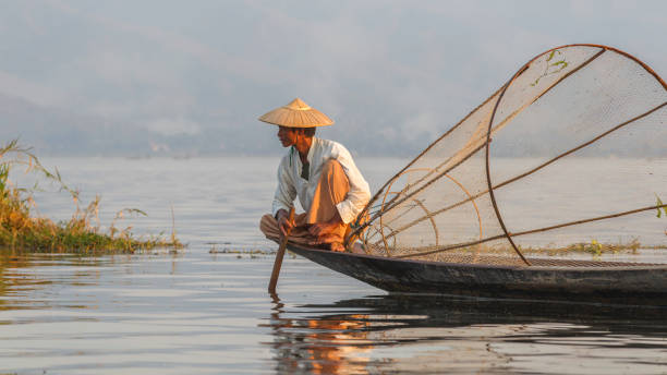 istock Fisherman at Inle Lake, Myanmar. 688929128