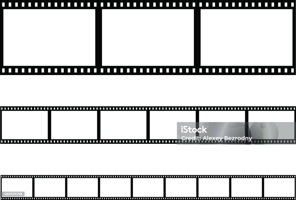 nahtlose Film Strip Filmstreifen Vektor - Lizenzfrei Kamera-Film Vektorgrafik