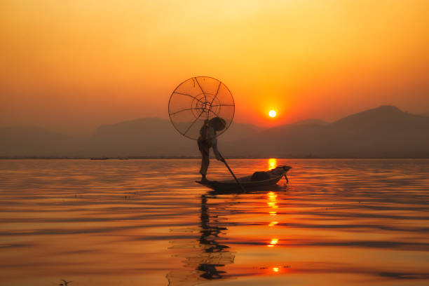 istock Fisherman at Inle Lake, Myanmar. 688929468
