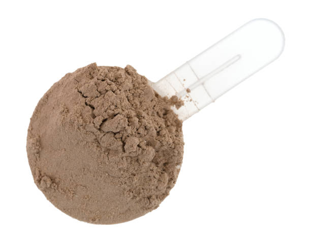 istock Ground plant protein in a measuring scoop 688952898