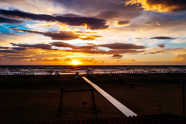 istock View Of Calm Beach At Sunset 688957021
