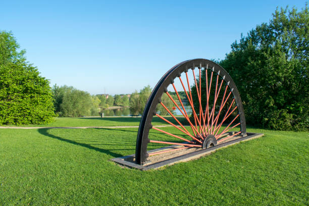 Red Painted Wheel