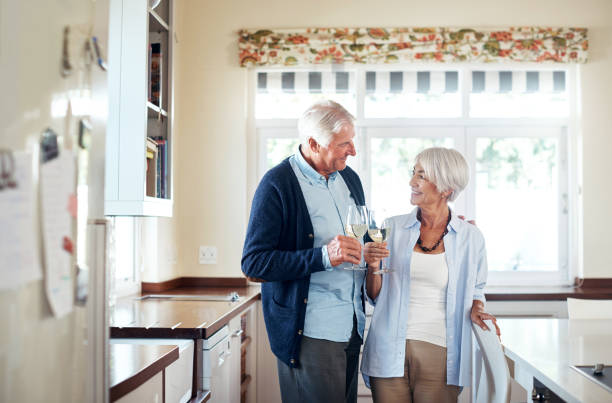 istock Toasting to a leisurely retirement together 688969356