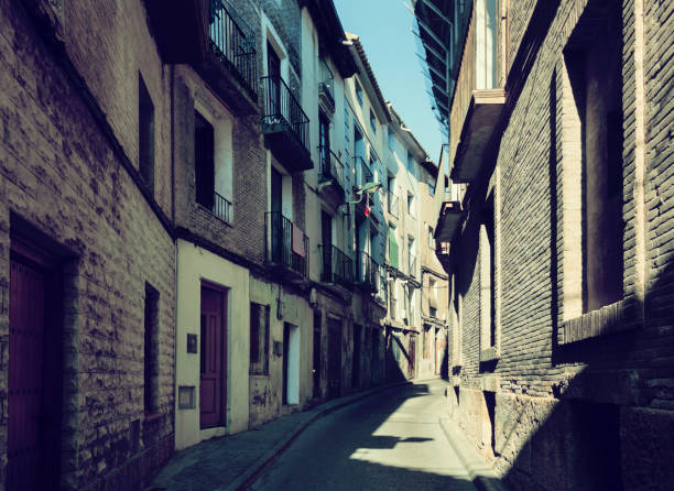 istock Narrow street at old  town. Borja 688993098