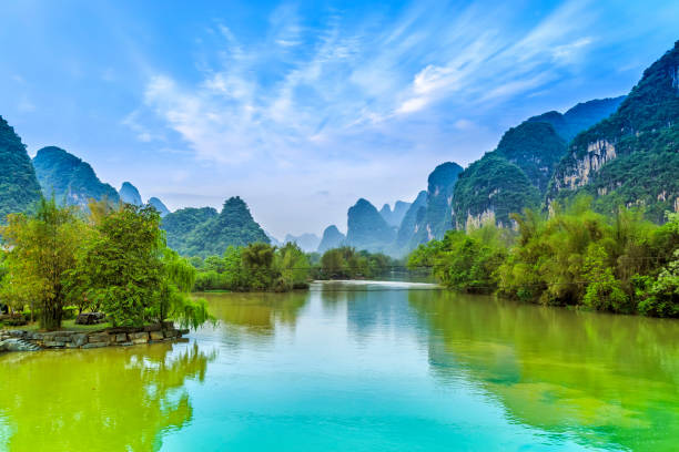 istock Guilin in Yangshuo, Guangxi, beautiful landscape 689000556
