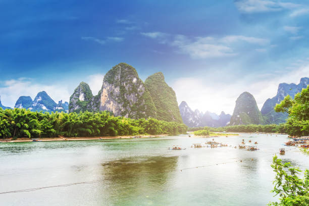 istock Guilin in Yangshuo, Guangxi, beautiful landscape 689003868