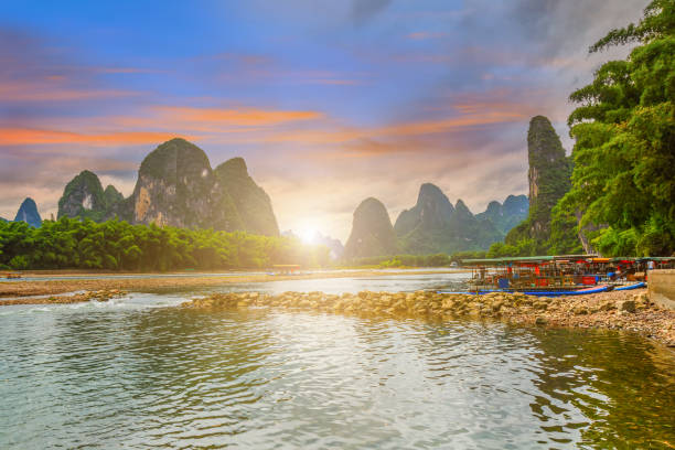 istock Guilin in Yangshuo, Guangxi, beautiful landscape 689004286
