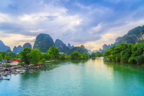 istock Guilin in Yangshuo, Guangxi, beautiful landscape 689004434
