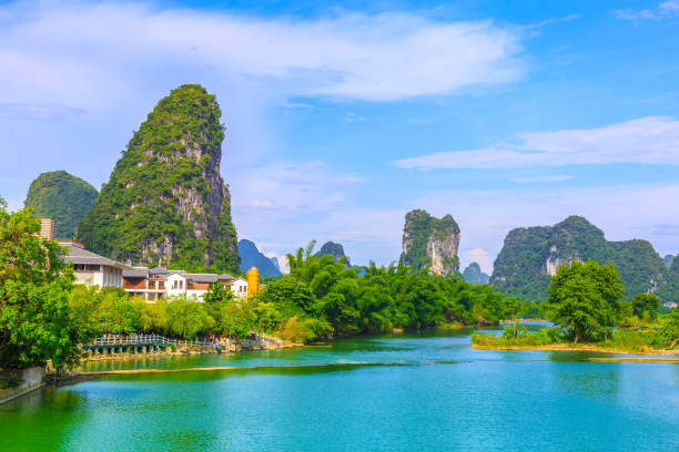 istock Guilin in Yangshuo, Guangxi, beautiful landscape 689007576