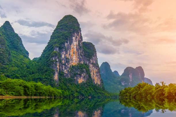 istock Guilin in Yangshuo, Guangxi, beautiful landscape 689025856