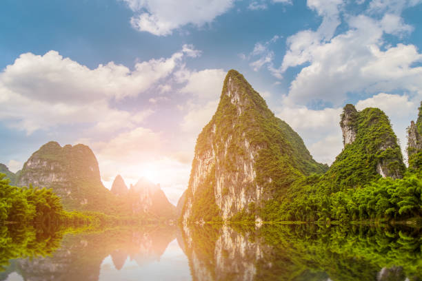 istock Guilin in Yangshuo, Guangxi, beautiful landscape 689026264