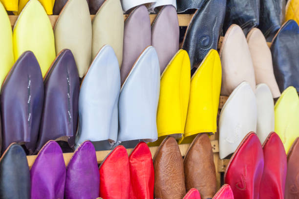 istock Colourful Moroccan slippers, Marrakesh 689029926