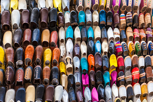 Colourful Moroccan slippers, Marrakesh