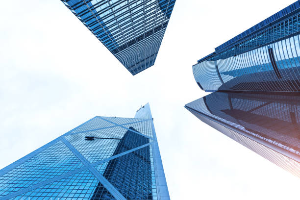 istock Modern buildings in HongKong 689030456