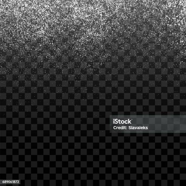 Dusty Grain Or Snow Particles Texture Stock Illustration - Download Image Now - Snow, Textured, Cut Out