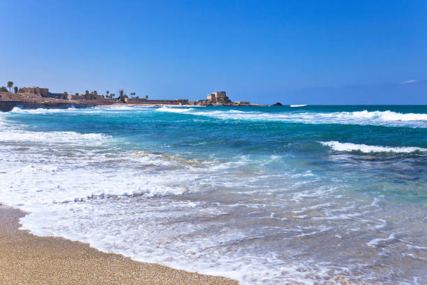 istock Mediterranean sea in Israel . 689065648
