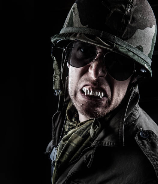 Army officer in camo