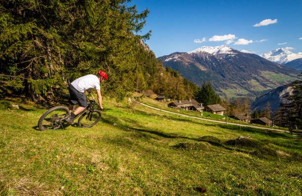 istock Swiss alps mountain biking 689086684