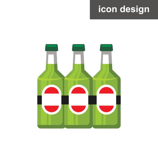 вектор значок пивной бутылки - i85 stock illustrations