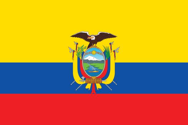 ilustraciones, imágenes clip art, dibujos animados e iconos de stock de bandera de ecuador - ecuador