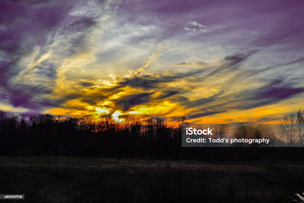 colorful sunset sunset Adventure Stock Photo